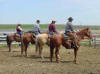 Four Riders Ready to Rope